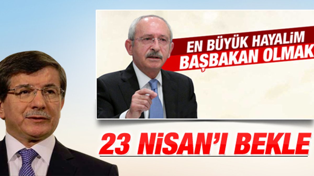 Davutoğlu'ndan Kılıçdaroğlu'na 23 Nisan göndermesi