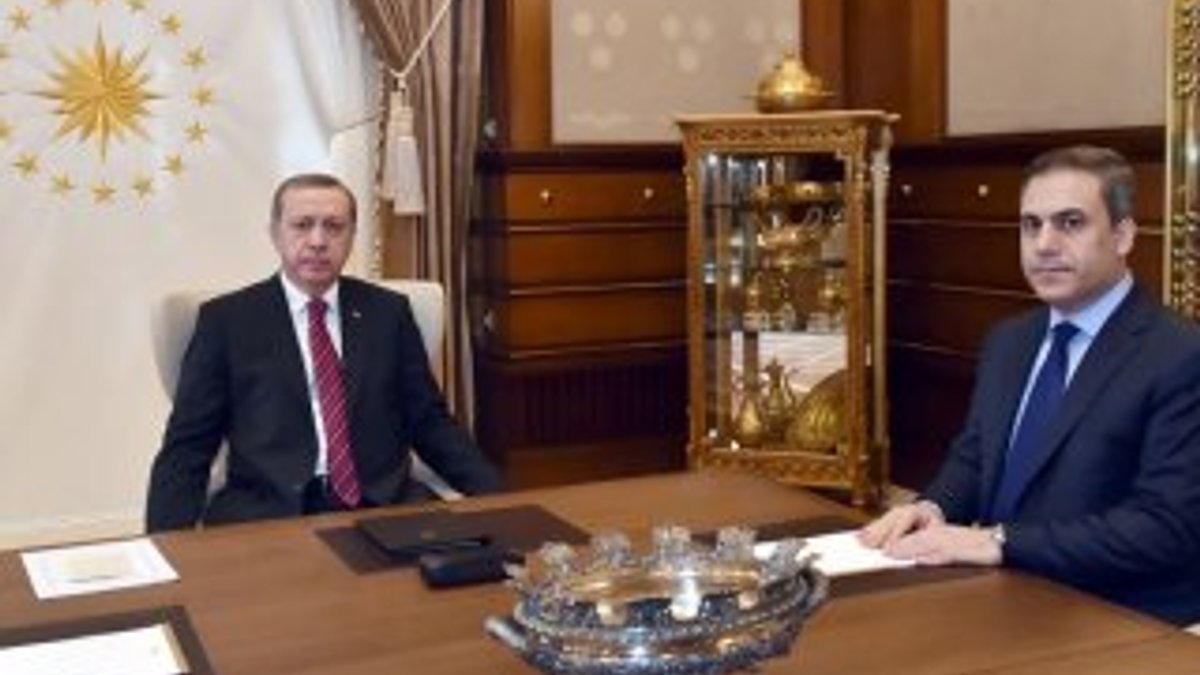 Erdoğan Necdet Özel ve Hakan Fidan'la görüştü