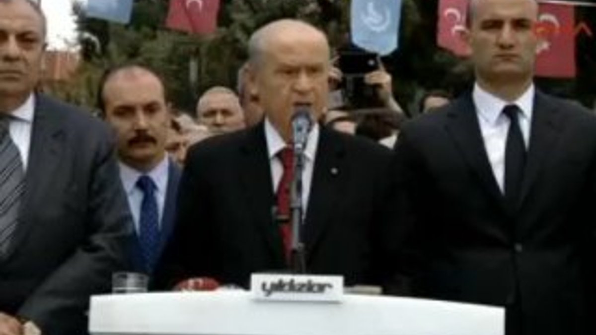 Devlet Bahçeli Alparslan Türkeş'i anma törenine katıldı
