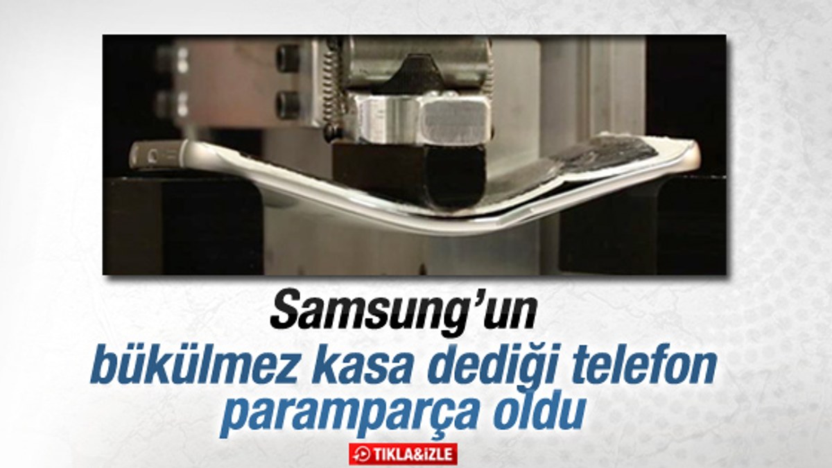 Samsung Galaxy S6 Edge bükülme testi İZLE