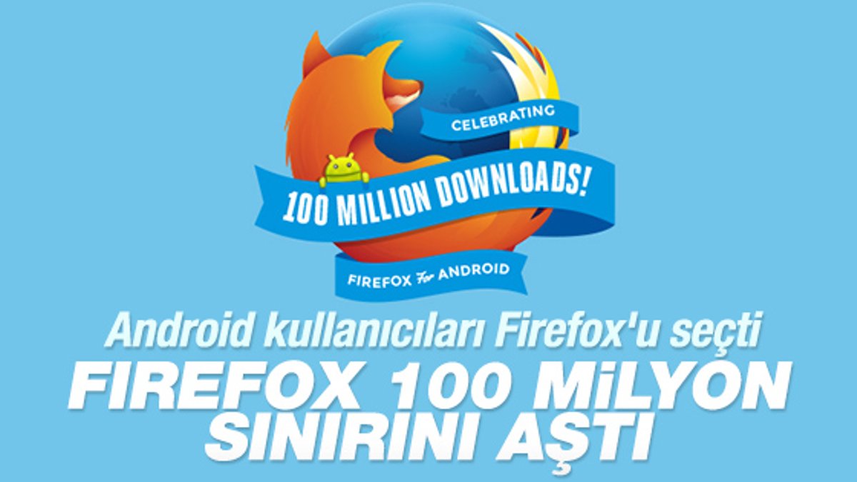 Firefox 100 milyon sınırını aştı