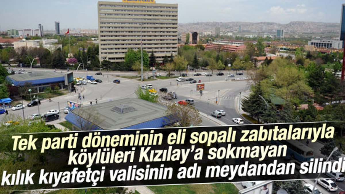 Ankara Tandoğan Meydanı'nın adı değişti