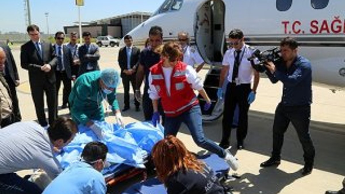 Erbil'de yaralanan Türk vatandaşları Ankara'ya getirildi