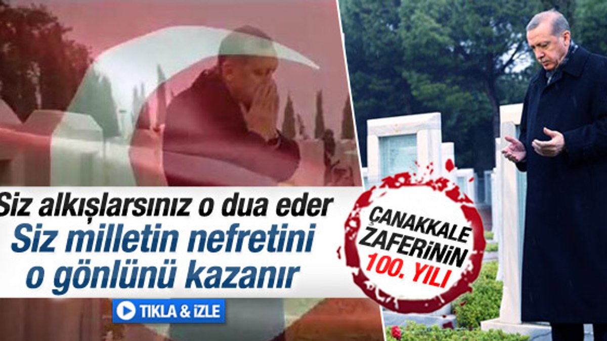 Erdoğan Çanakkale destanı filminde şiir okudu