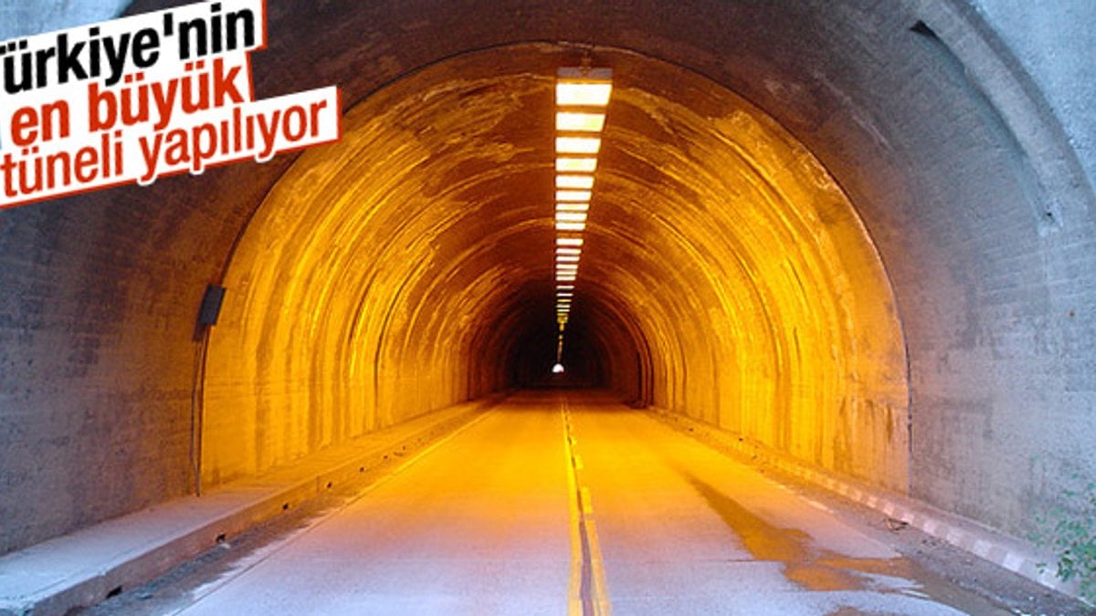 Türkiye'nin en büyük 2. tüneli yapılıyor