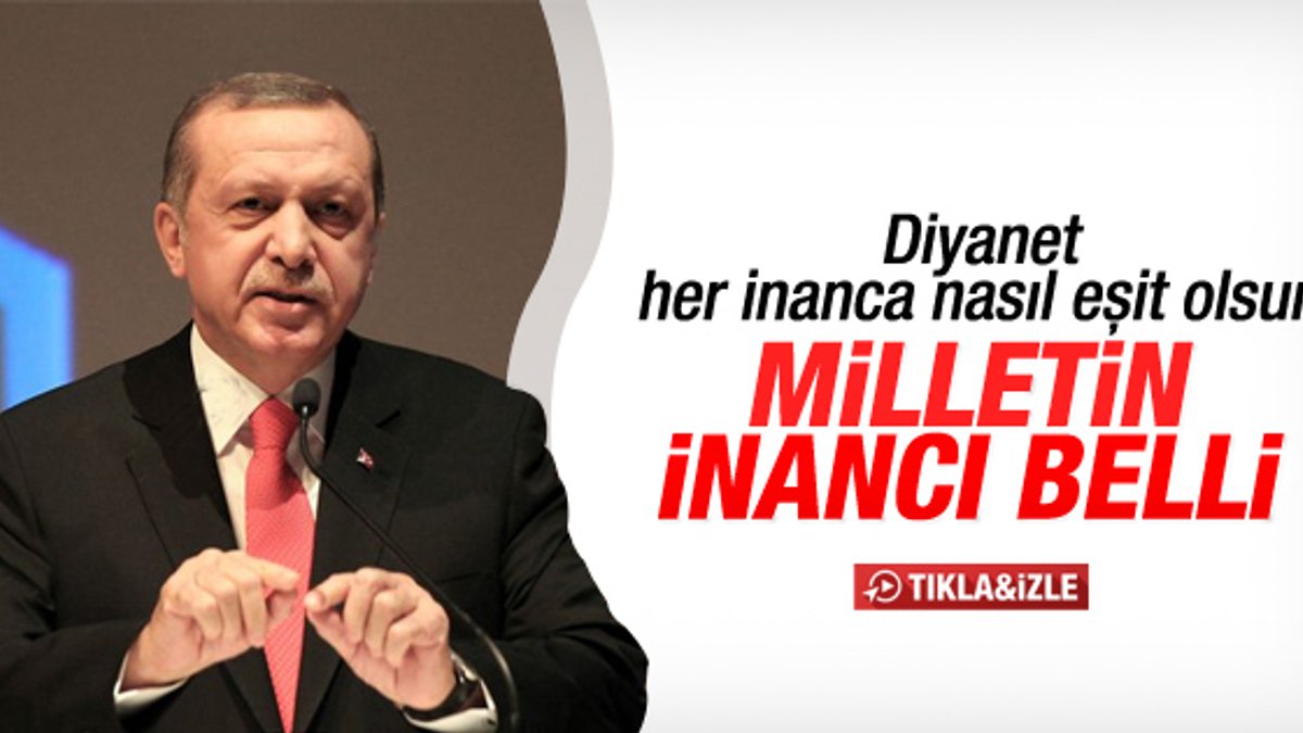 Erdoğan CHP'nin Diyanet vaadine tepki gösterdi