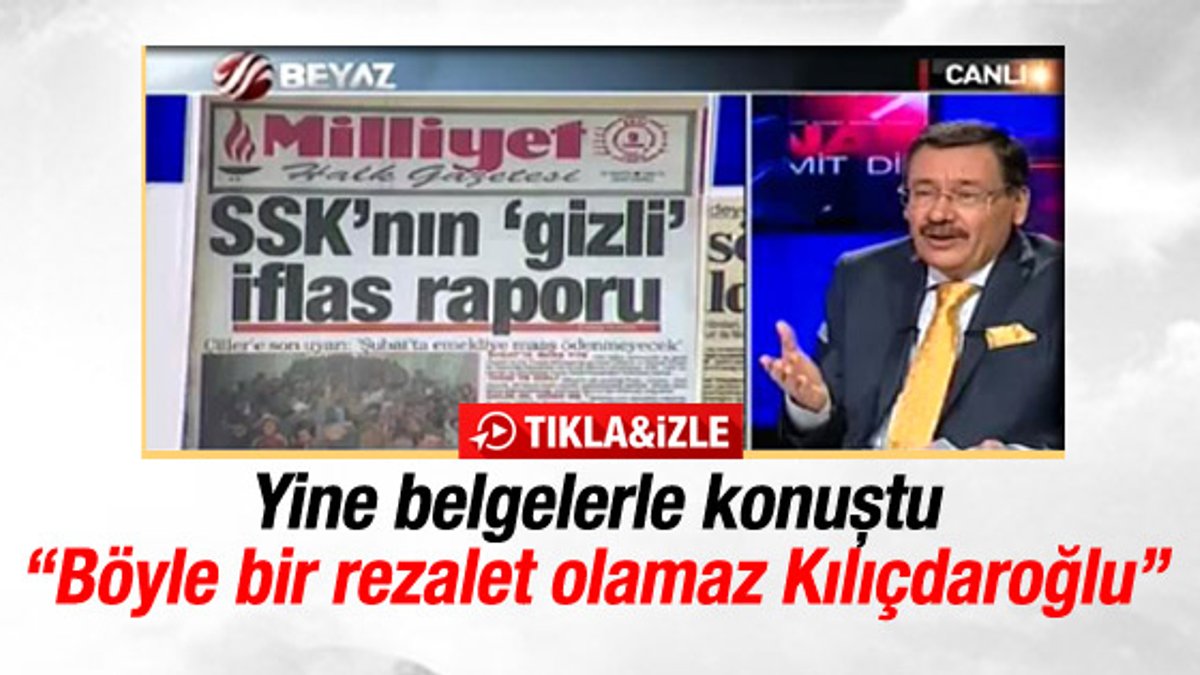 Melih Gökçek Kılıçdaroğlu'nun vaatlerini belgeyle çürüttü
