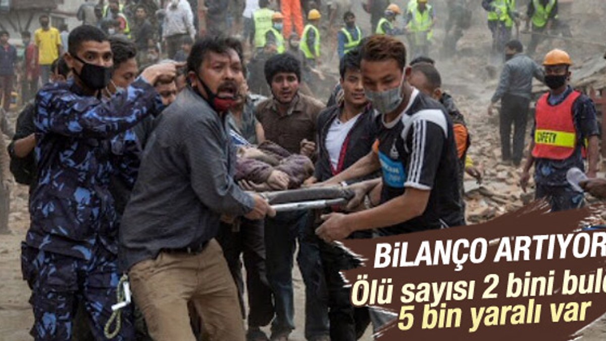 Nepal'de ölü sayısı 2 bini buldu
