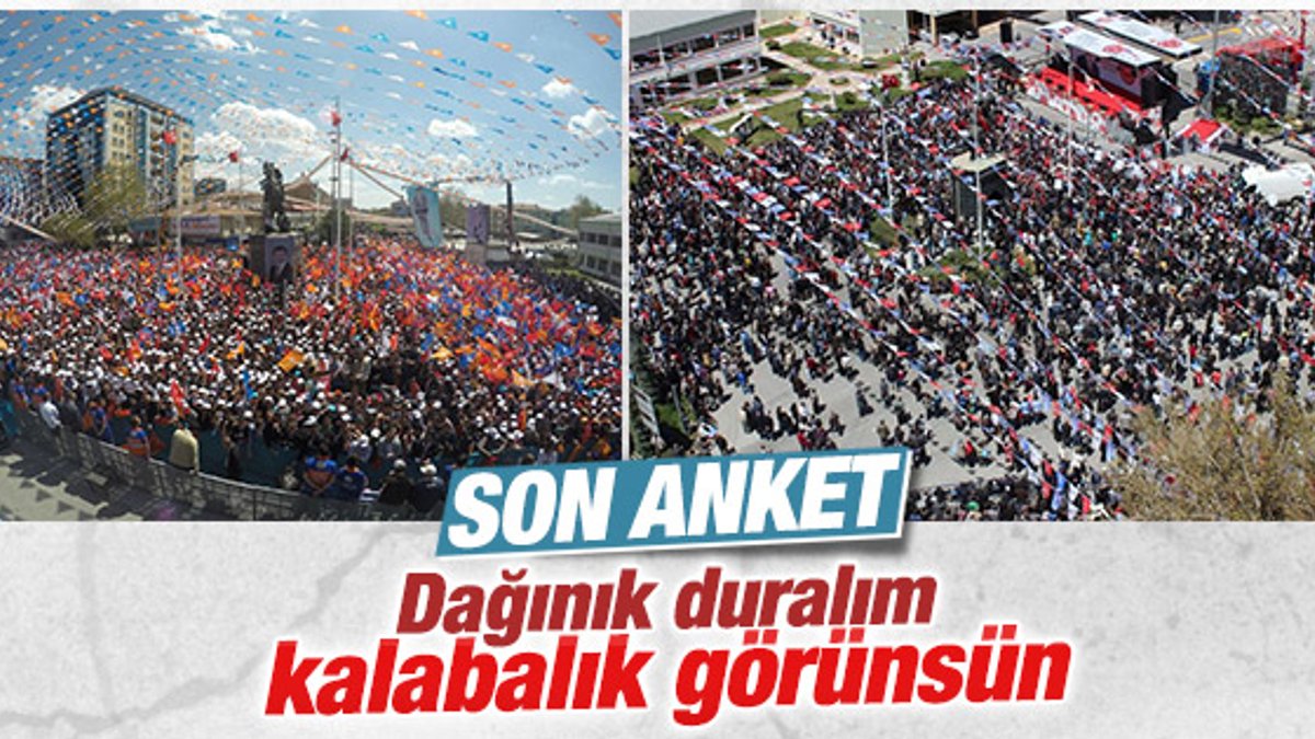 AK Parti ve CHP'nin Niğde mitingi karşılaştırması