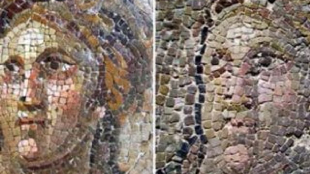 Hatay'da Roma mozaikleri restorasyon sırasında bozuldu