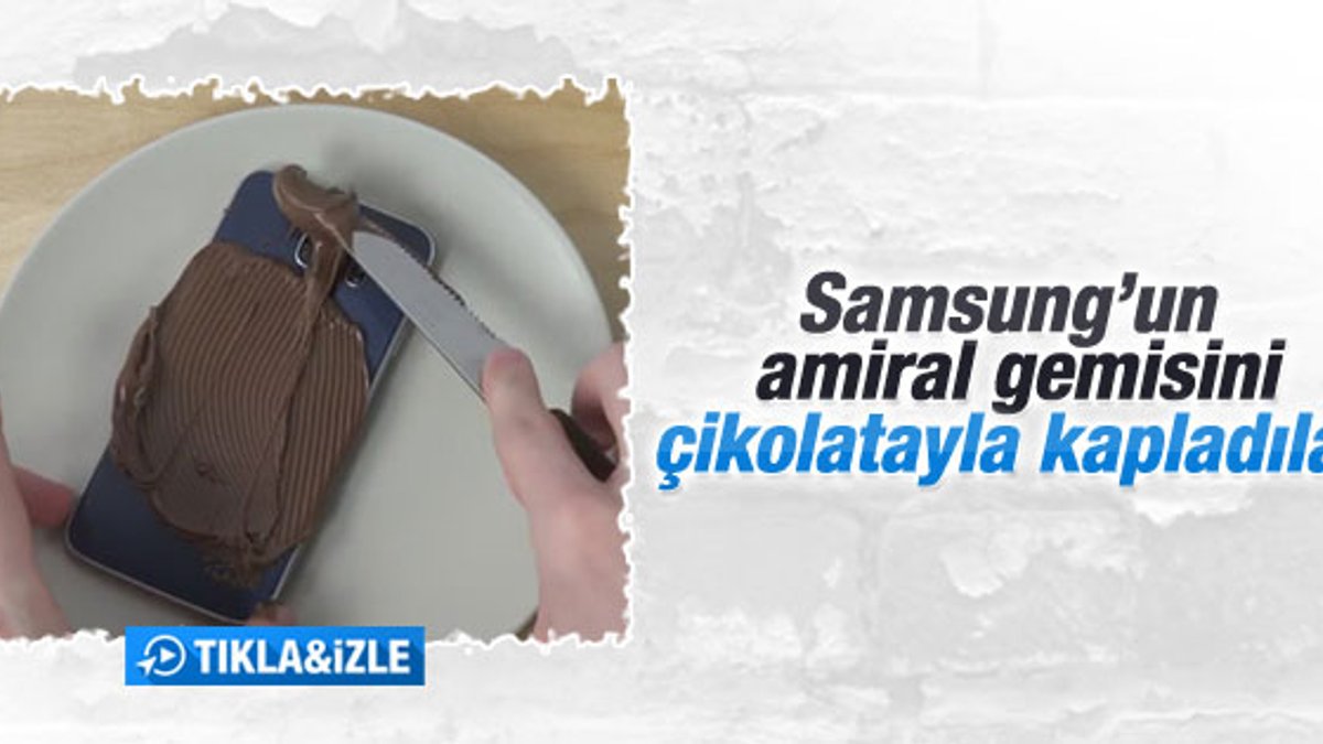 Samsung Galaxy S6'yı çikolatayla kapladılar