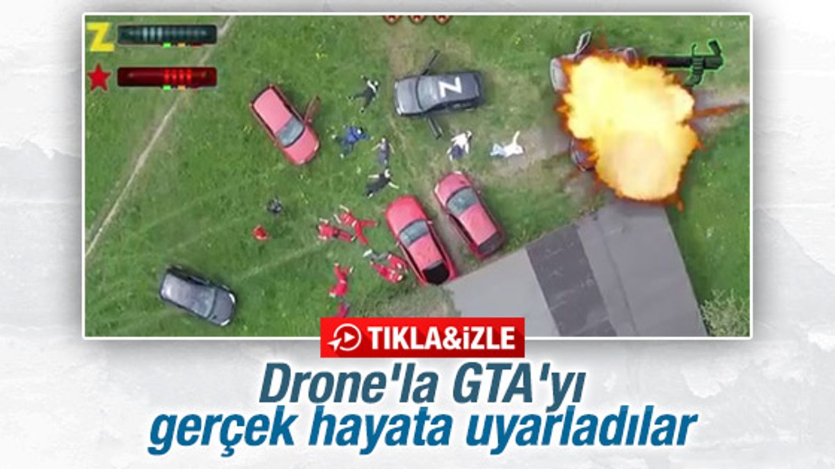Drone'la GTA'yı gerçek hayata uyarladılar