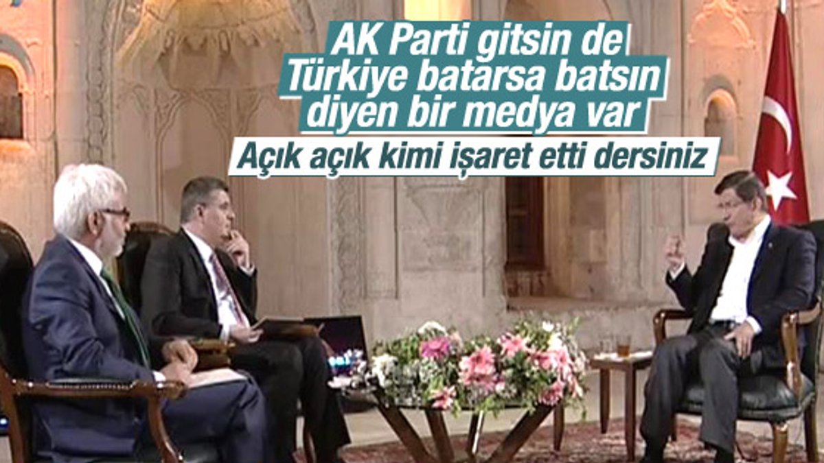 Davutoğlu: AK Parti gitsin de Türkiye batsın diyenler var