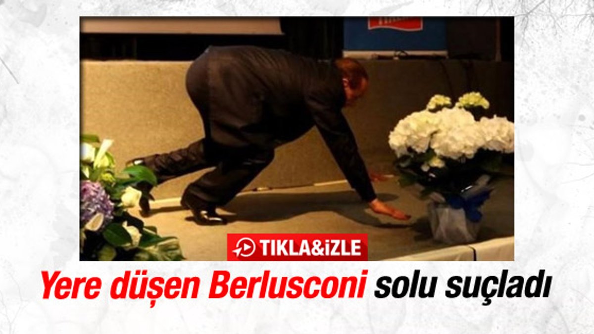 Yere düşen Berlusconi solu suçladı - İzle