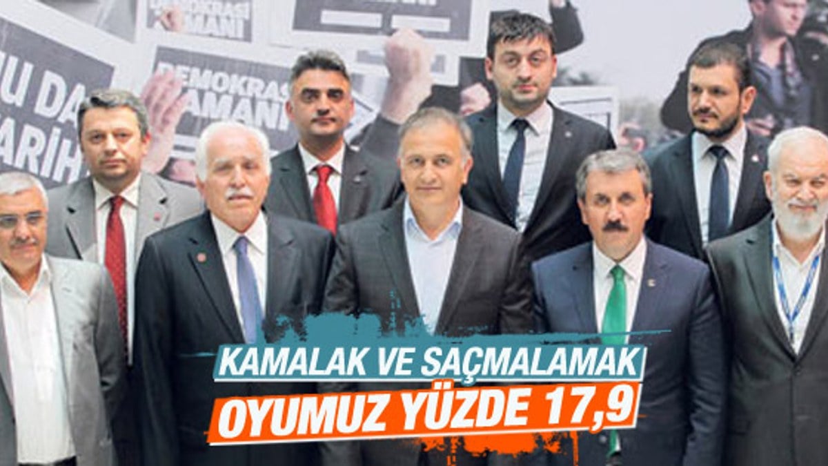 Mustafa Kamalak'ın anketi: Saadet-BBP'nin oyu yüzde 17.9