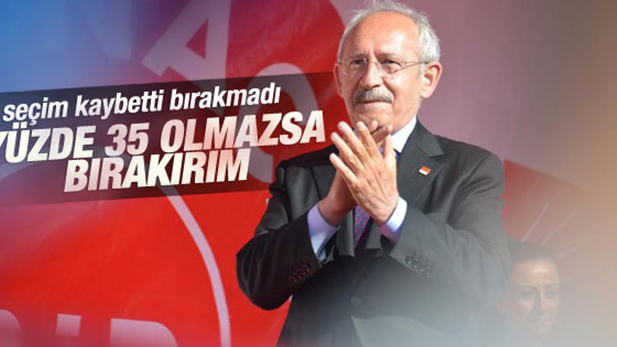 Kemal Kılıçdaroğlu kaybeden bırakmalı dedi