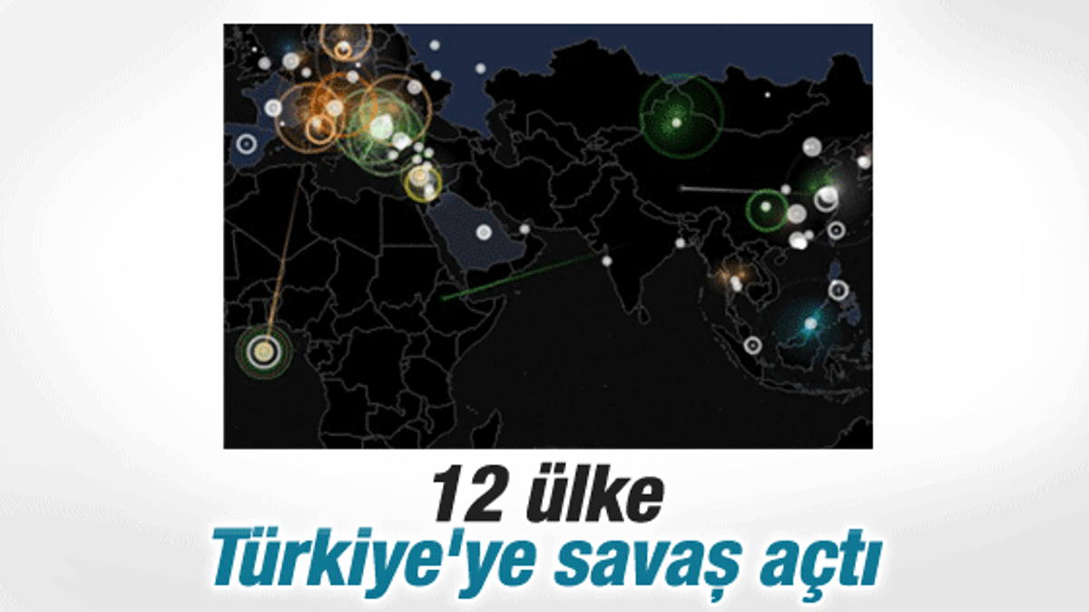 12 farklı ülkeden Türkiye’ye siber saldırı