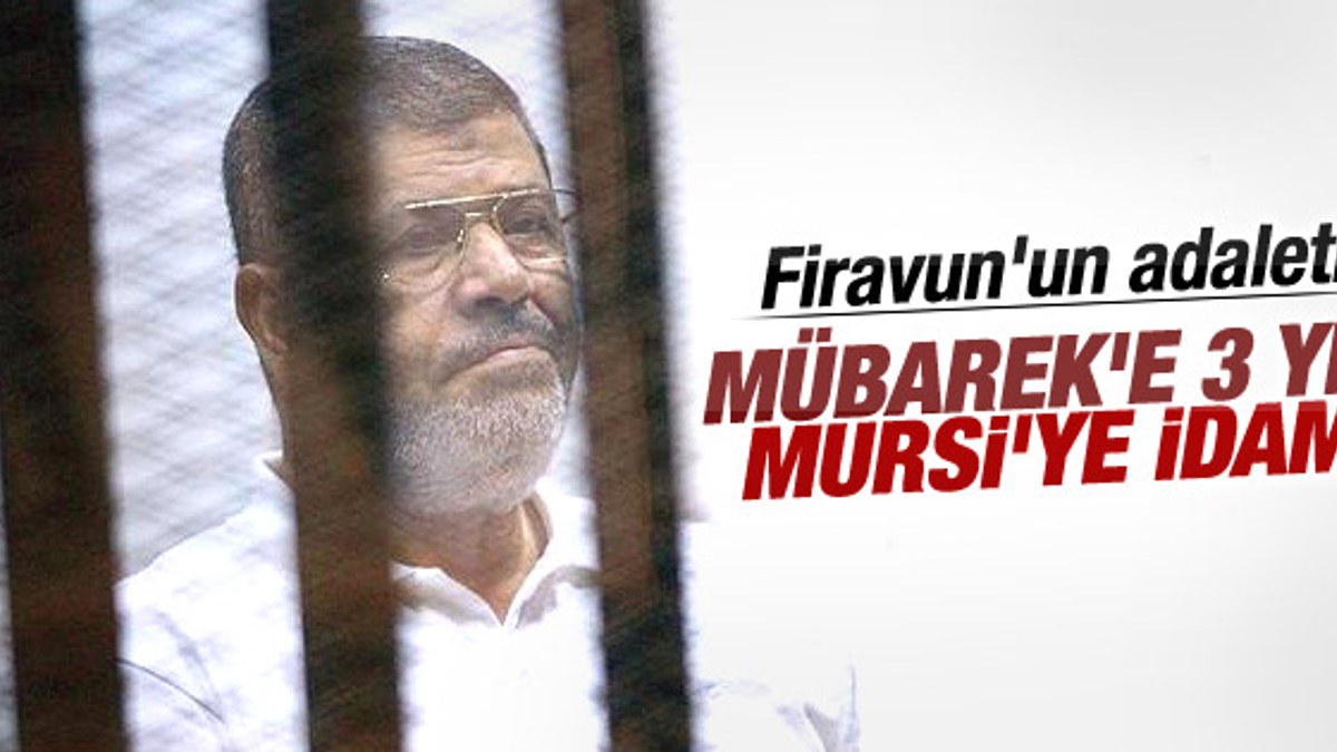 Muhammed Mursi idama mahkum edildi