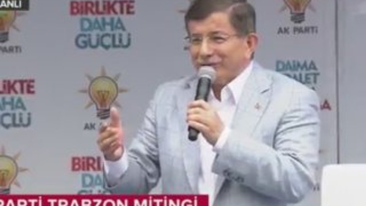 Başbakan Davutoğlu'nun Trabzon konuşması