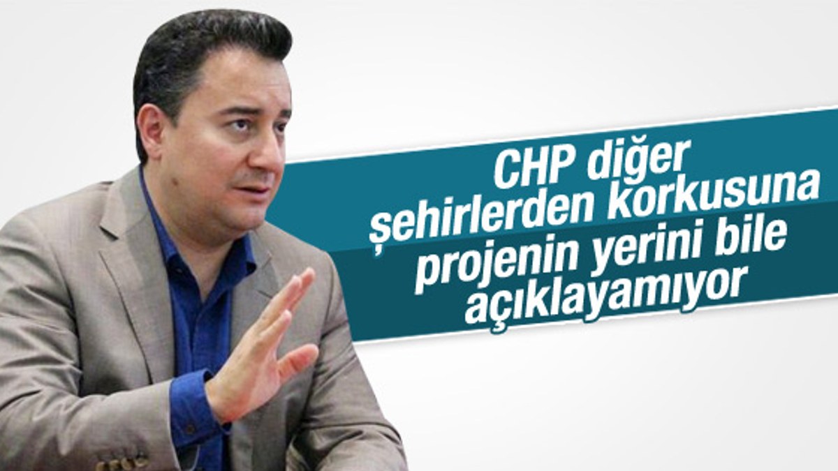 Ali Babacan'dan CHP'nin Merkez Türkiye projesine yorum