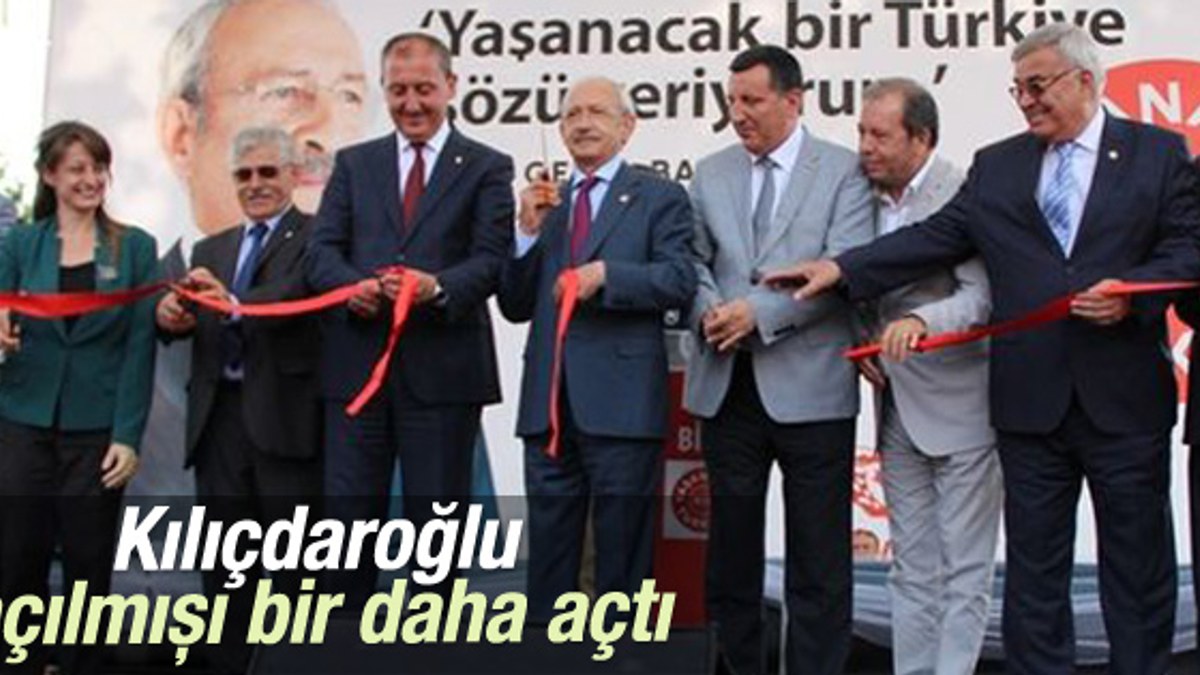 Kemal Kılıçdaroğlu Çanakkale'de açılış yaptı