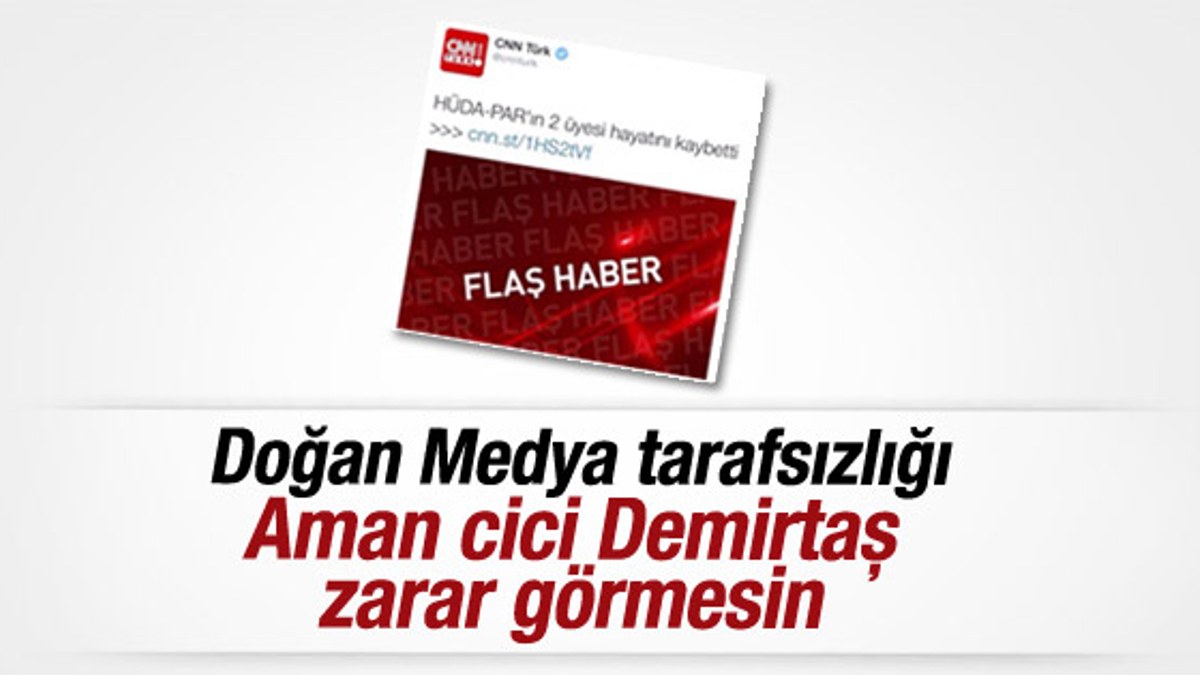 CNN Türk HÜDA-PAR'lılara saldırıda HDP'yi görmedi