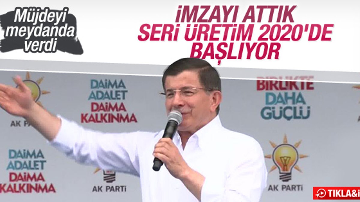 Başbakan Davutoğlu'nun Kırıkkale mitingi konuşması