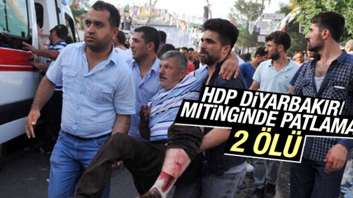 HDP'nin Diyarbakır mitinginde patlama