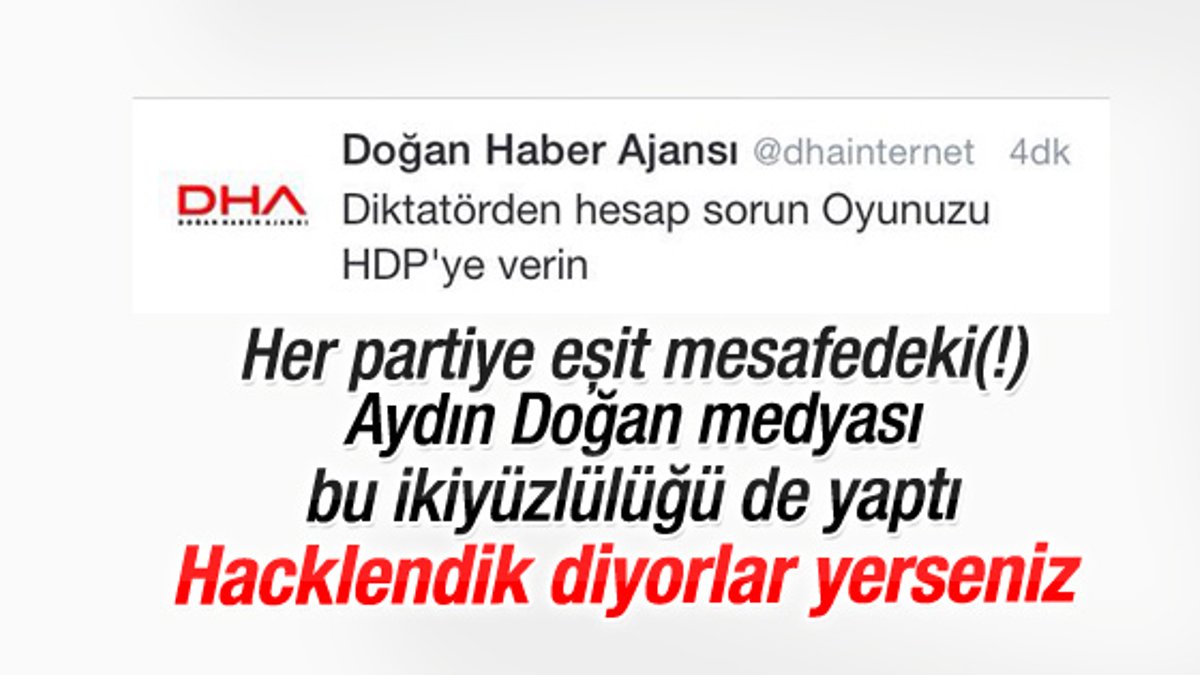 DHA'dan Twitter'da HDP'ye oy çağrısı