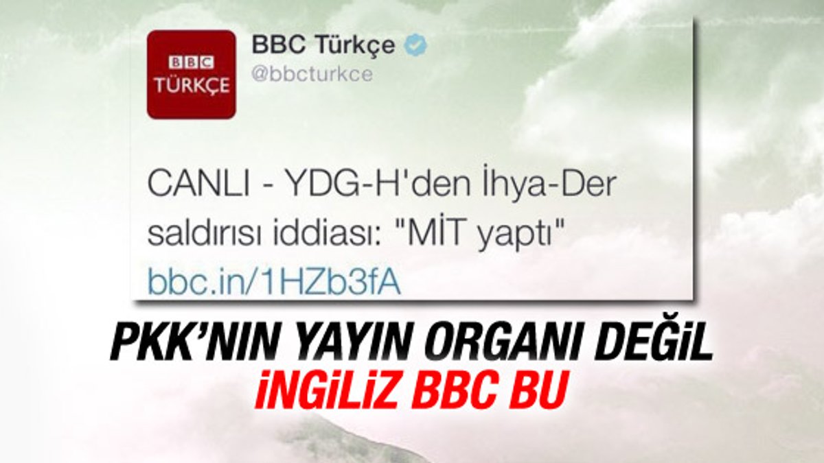 BBC haberde PKK'yı kaynak gösterdi