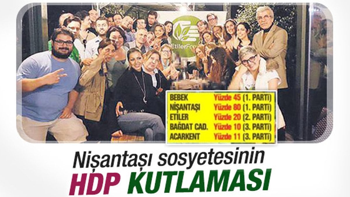 Sosyete HDP sevincini parti ile kutladı