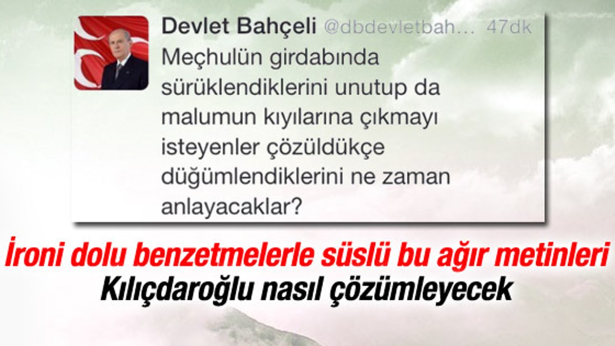 Devlet Bahçeli'den Kılıçdaroğlu'na sert yanıt
