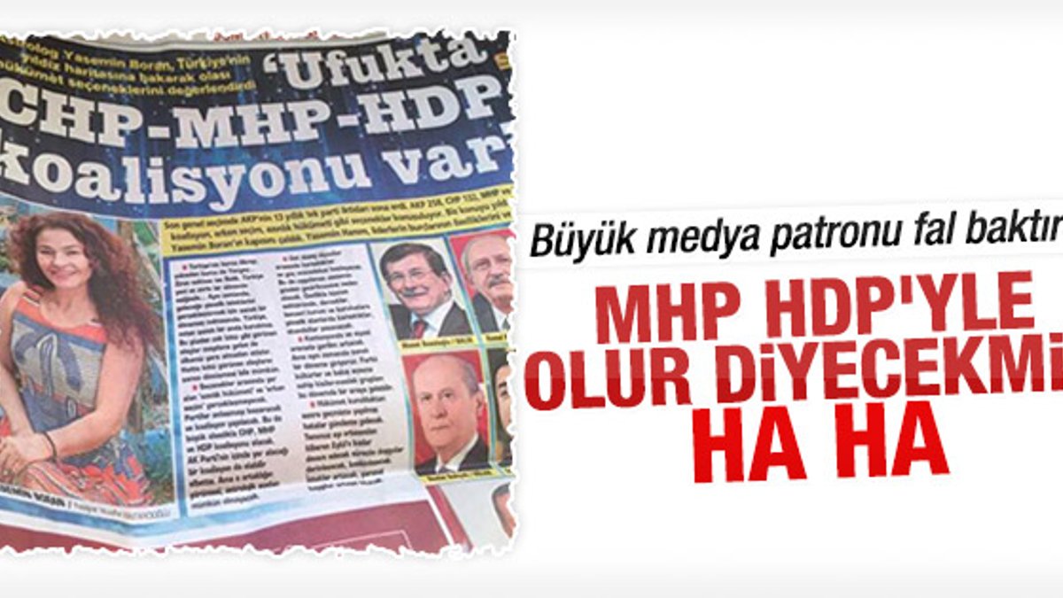Posta'nın falında CHP-MHP-HDP çıktı