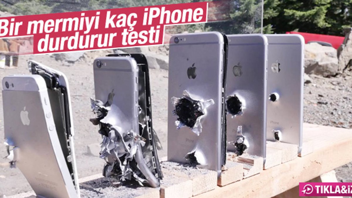 Bir mermiyi kaç iPhone durdurur testi İZLE