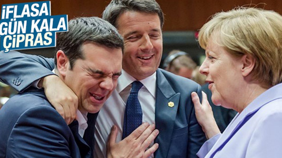 Merkel, Çipras ve Renzi'nin keyifli halleri