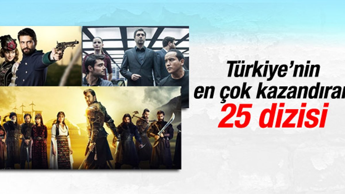 Türkiye'nin en çok kazandıran 25 dizisi