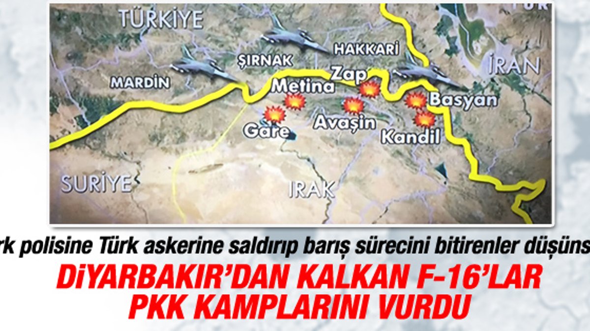 Türk jetlerinden PKK kamplarına operasyon