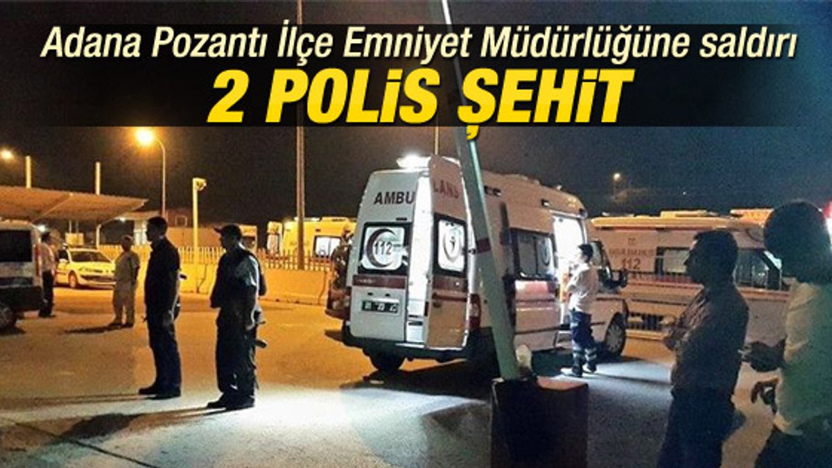 Adana'da 2 polis şehit oldu