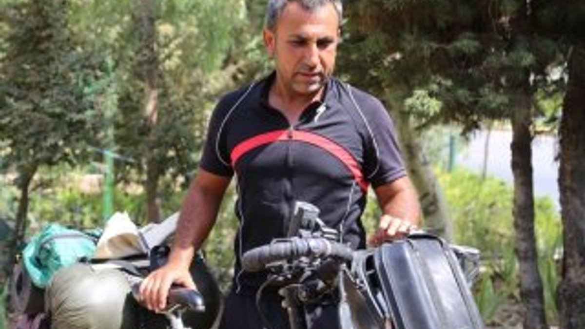 İsveç'ten Irak'a bisikletle gitti