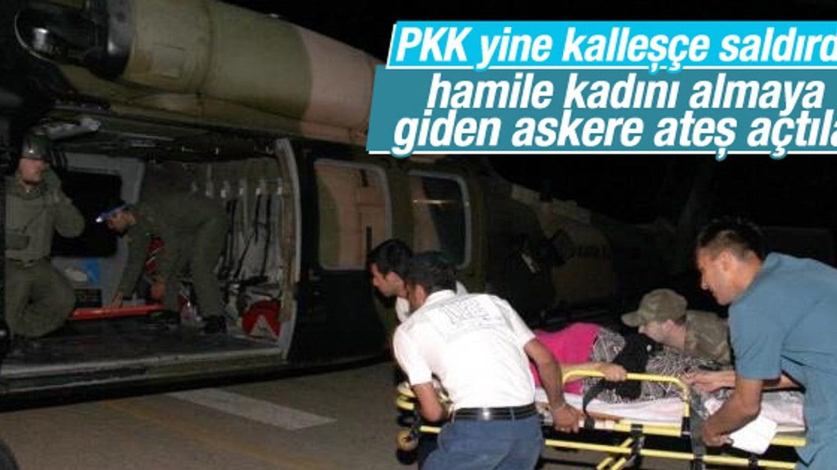 Mehmetçik PKK'lılar saldırırken hasta taşıdı