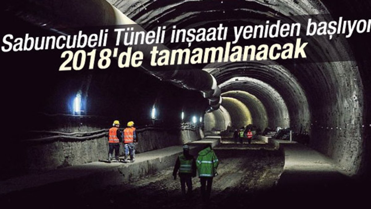 Sabuncubeli tünel inşaatı yeniden başlıyor