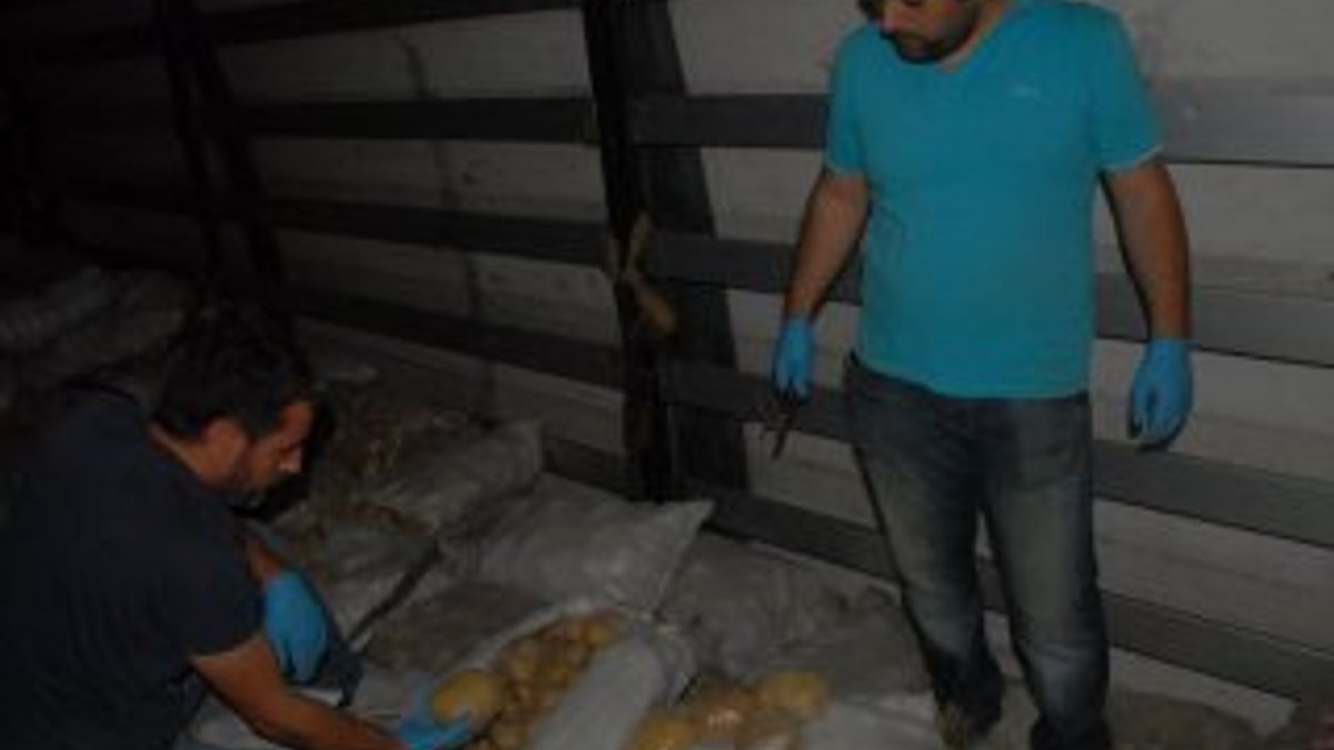 Patates çuvallarından 150 kilo eroin çıktı