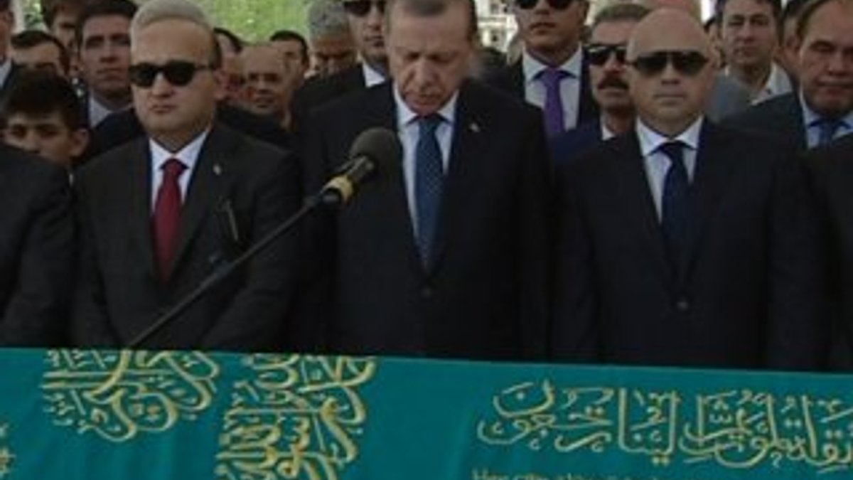 Erdoğan Tulu Gümüştekin'in cenazesine katıldı