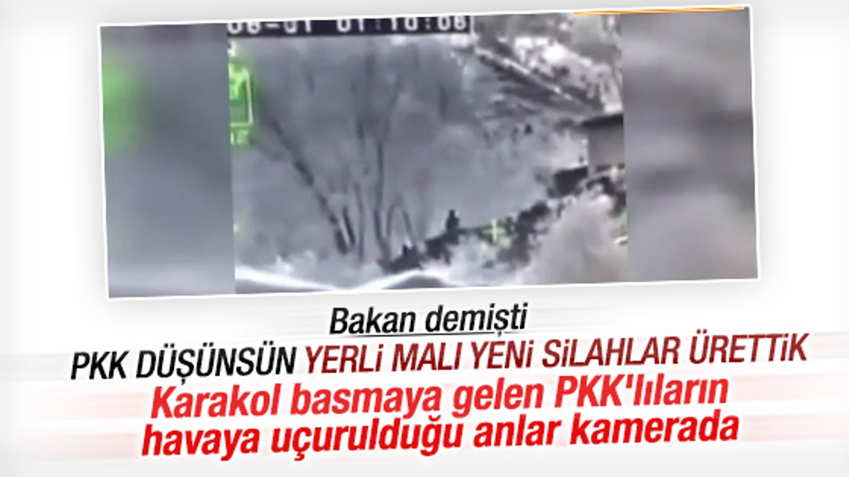 Karakol basmaya gelen PKK'lıların vurulma anı