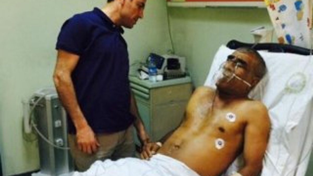 Cizre'de çatışmanın ortasında kalan adam ağır yaralı