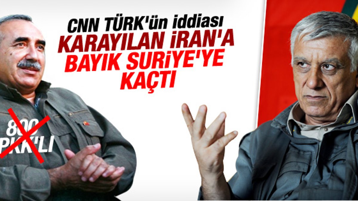 Murat Karayılan ve Cemil Bayık kaçtı iddiası