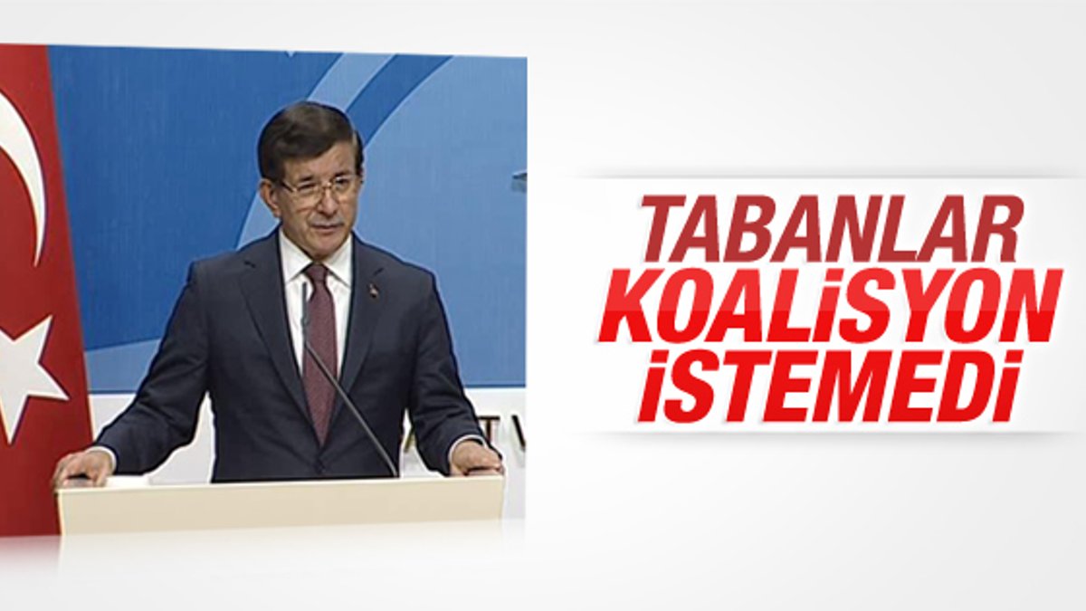 Koalisyon görüşmesinin ardından Davutoğlu'ndan açıklama