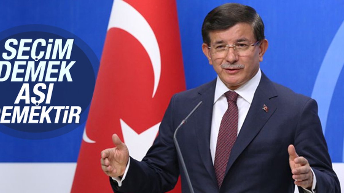 Ahmet Davutoğlu seçimi aşı olmaya benzetti
