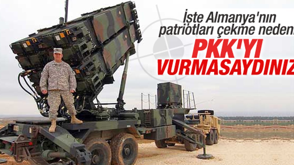 PKK vurulunca Almanya Türkiye'den patriotları çekti