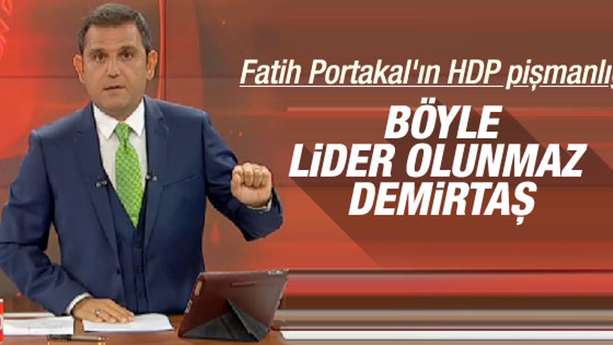 Fatih Portakal: Böyle Türkiye partisi olmaz